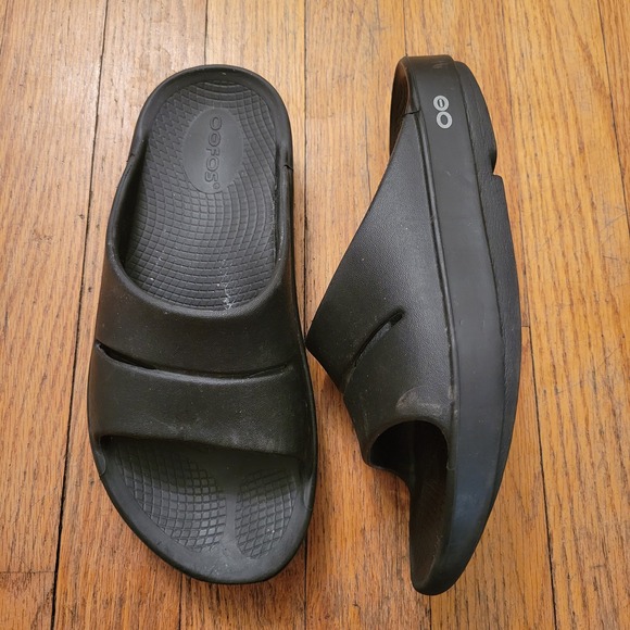 OOFOS Shoes - Oofos 6 Slide Sandal‎ Black Recovery OOAHH 37 Outdoors Comfort Neutral Shoes